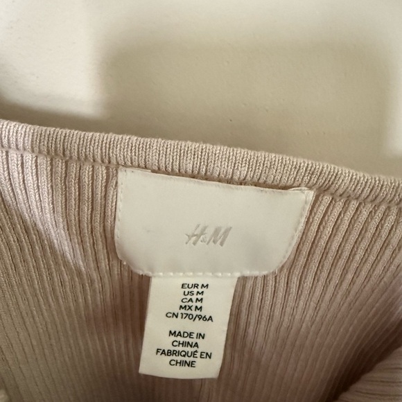 [M] H&M Beige Ribbed Camisole Top - Picture 3 of 4